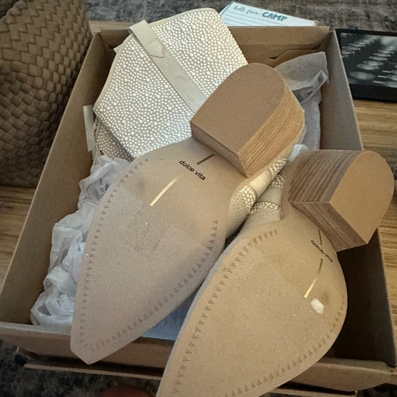 NIB Dolce Vita Navene Pearl cowboy boots - Picture 4 of 5